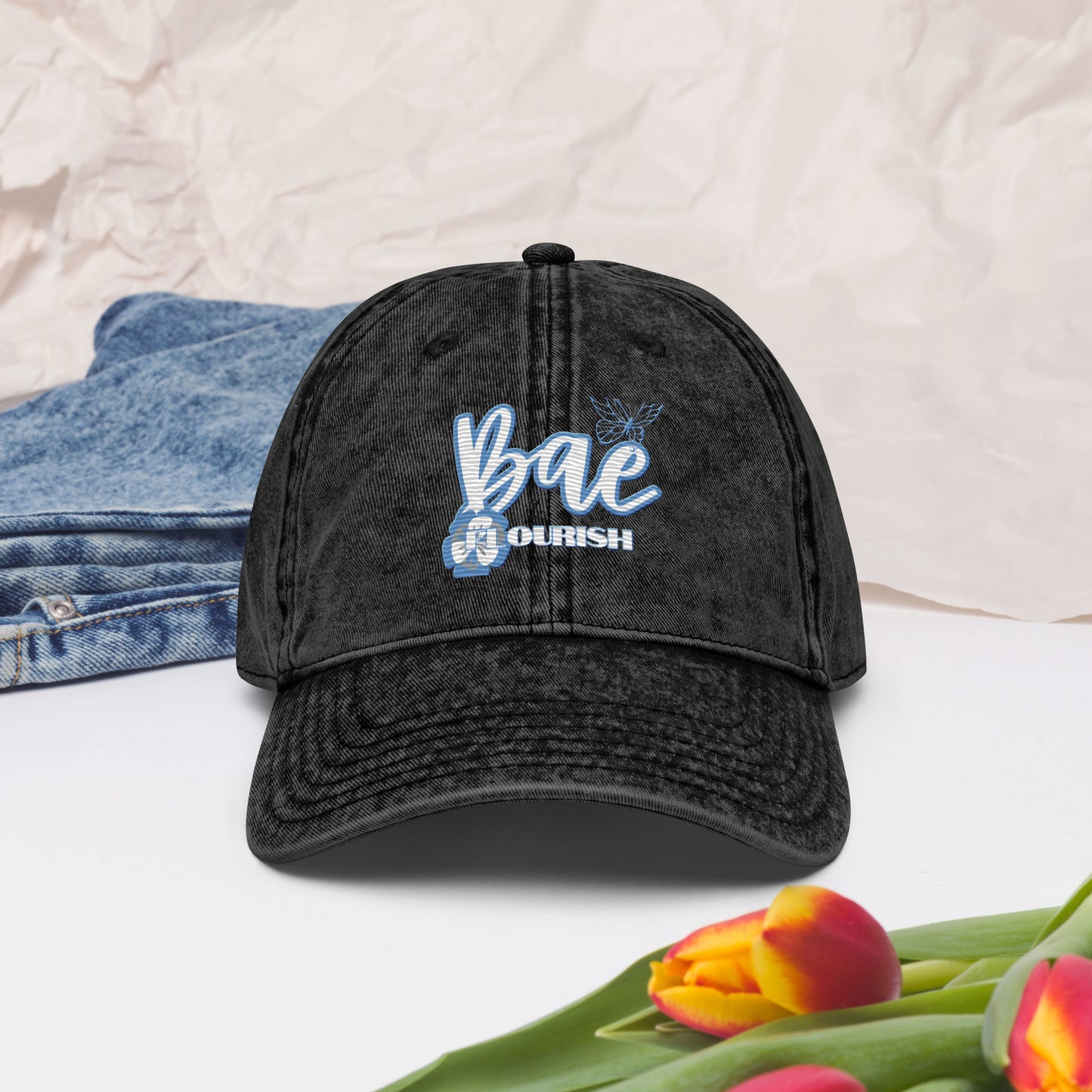 Bae Flourish Vintage Cotton Twill Cap