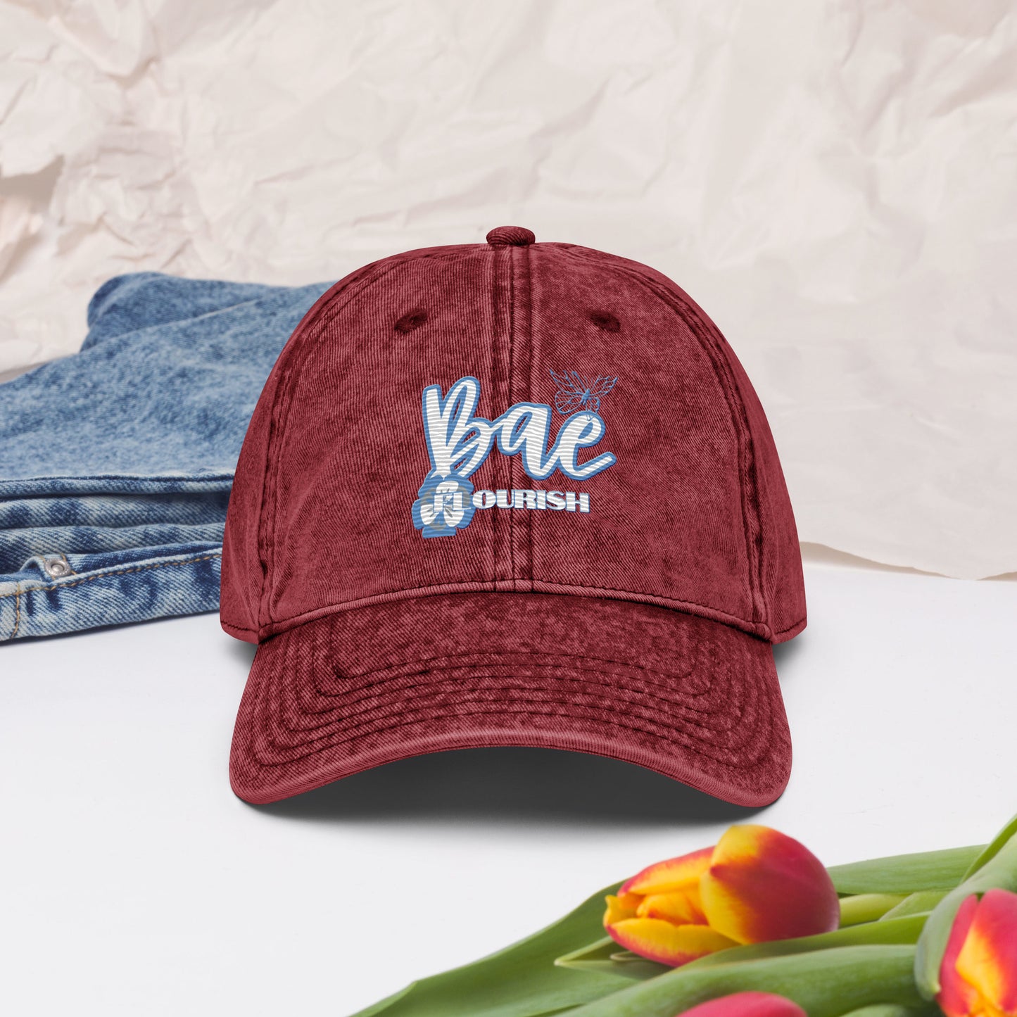 Bae Flourish Vintage Cotton Twill Cap