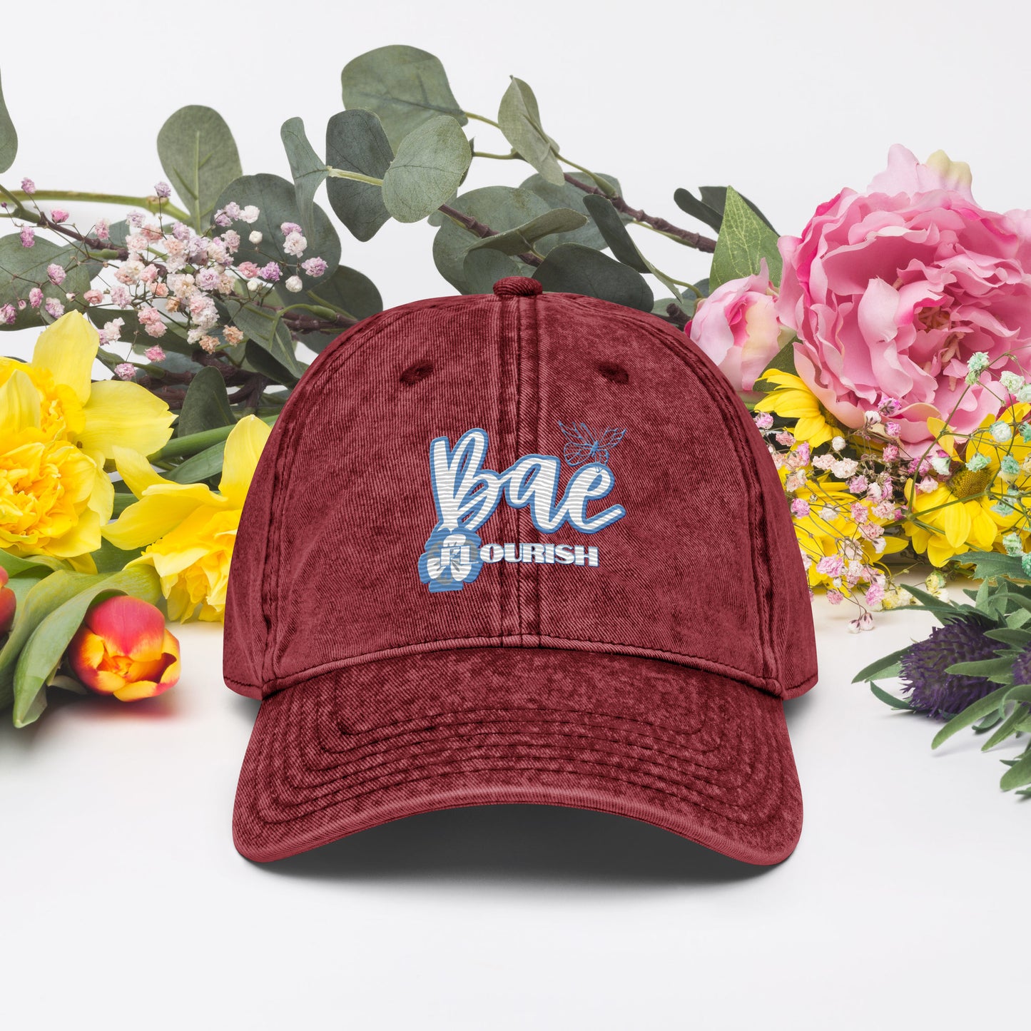 Bae Flourish Vintage Cotton Twill Cap
