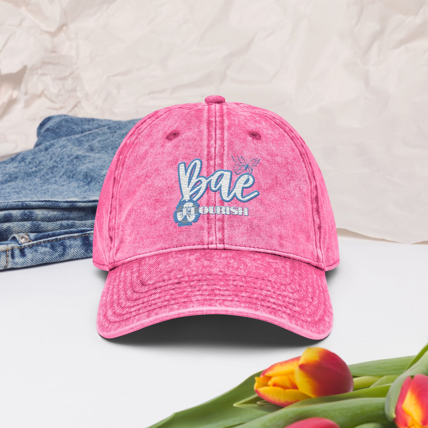 Bae Flourish Vintage Cotton Twill Cap