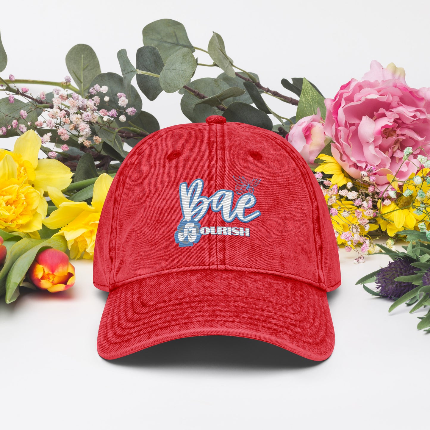 Bae Flourish Vintage Cotton Twill Cap