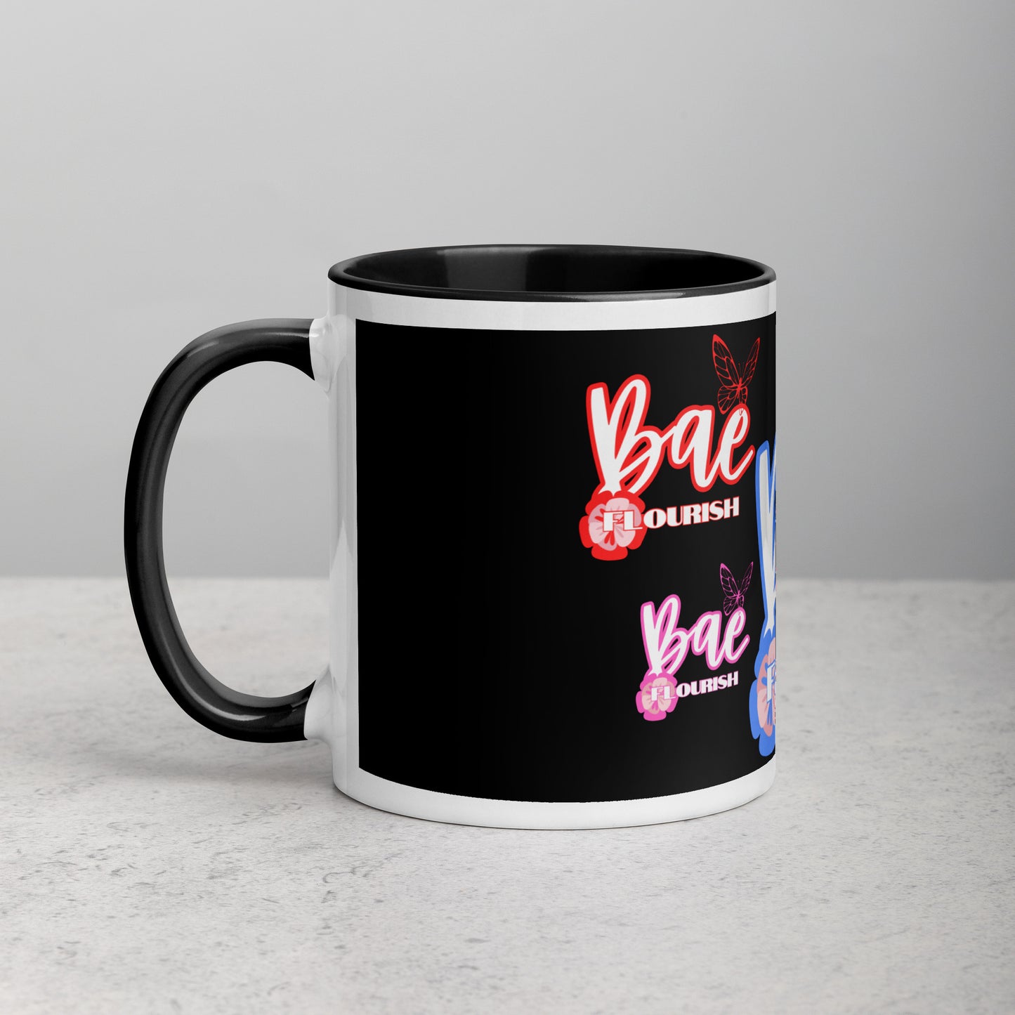 Bae Flourish Self Love Mug with Color Inside