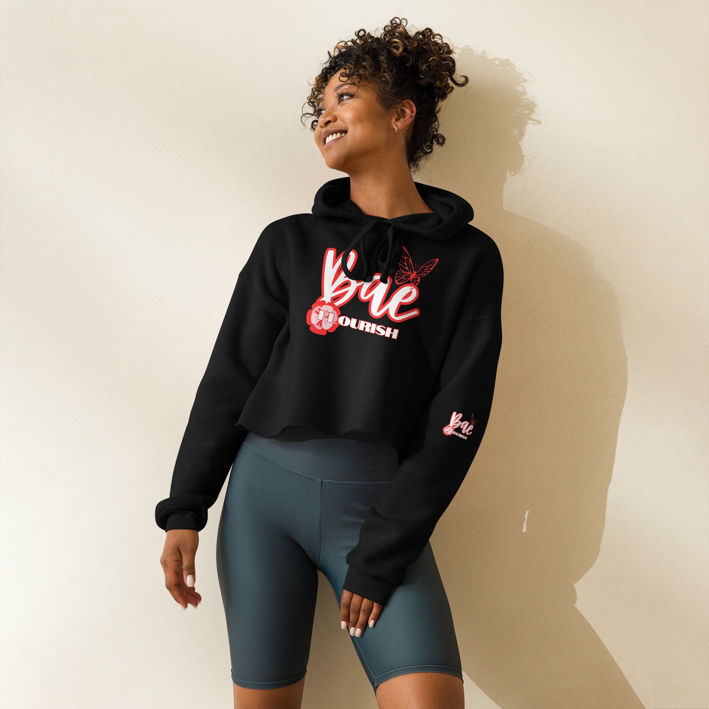 Bae Flourish Crop Hoodie