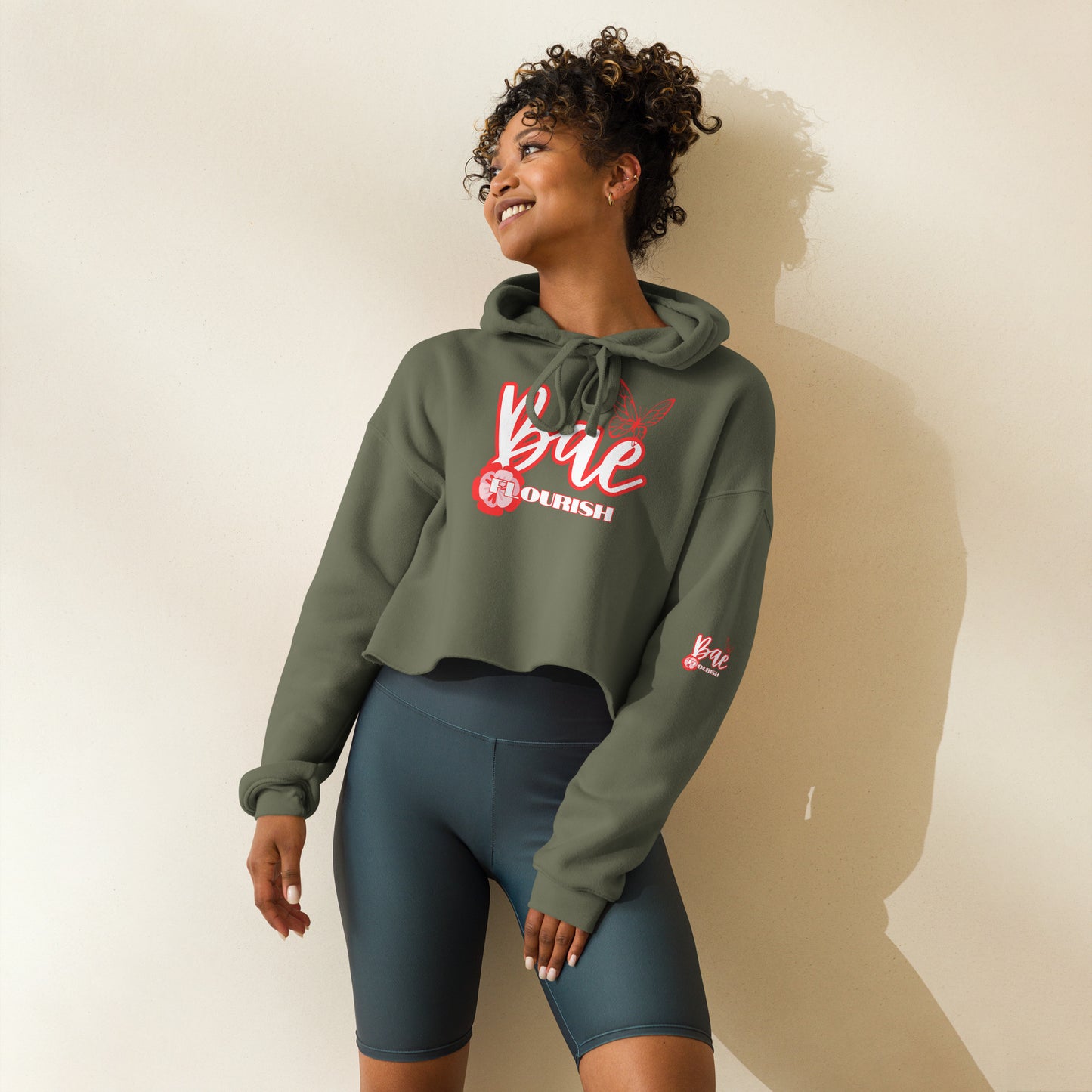 Bae Flourish Crop Hoodie